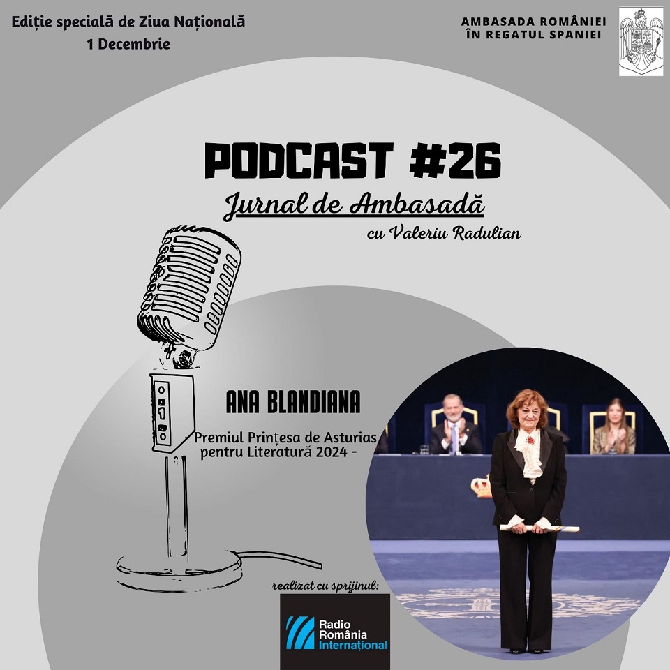 Podcast Jurnal de Ambasadă – invitată Ana Blandiana